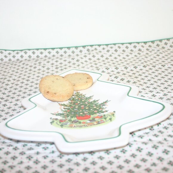 Pfaltzgraff Porcelain Christmas Tree Serving Dish B-226 - Picture 6 of 6